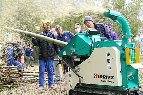 竹林整備に強い味方 粉砕機を無料貸し出し 篠山市 - 丹波新聞