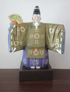 木彫　磯尾健一　二代目　柏里　無我　共箱 木彫 磯尾健一 二代目 柏里 無我 共箱 置物